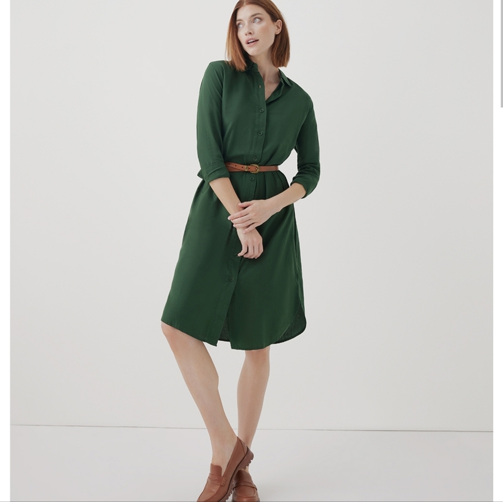 Sunset Light Gauze Mini Shirtdress